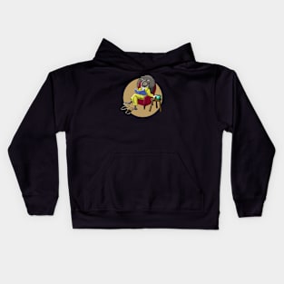 Squirrel Reading a Book Kids Hoodie